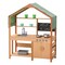 Kids Mud Kitchen Wooden Outdoor Play Kitchen Set with Accessories Pretend Play
